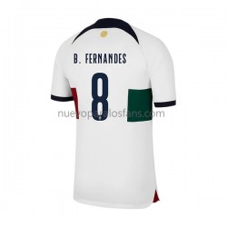 Camiseta de Fútbol Portugal B.Fernandes 8 Hombre Exterior Copa Mundial 2022 Manga Corta
