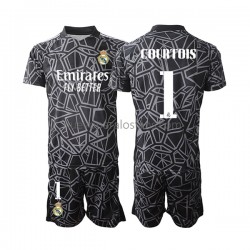 Camiseta de Fútbol Real Madrid Courtois 1 Portero Niño Exterior 2022-2023 Manga Corta