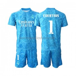 Camiseta de Fútbol Real Madrid Courtois 1 Portero Niño Casa 2022-2023 Manga Corta