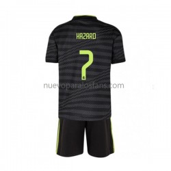 Camiseta de Fútbol Real Madrid Eden Hazard 7 Niño Tercera 2022-2023 Manga Corta