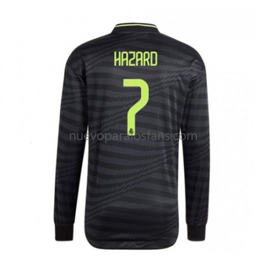 Camiseta de Fútbol Real Madrid Eden Hazard 7 Thrid Hombre 2022-2023 Manga Larga