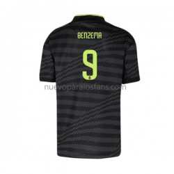 Camiseta de Fútbol Real Madrid Karim Benzema 9 Hombre Tercera 2022-2023 Manga Corta