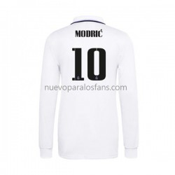 Camiseta de Fútbol Real Madrid Modrić 10 Hombre Casa 2022-2023 Manga Larga