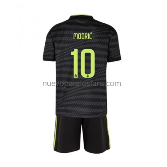 Camiseta de Fútbol Real Madrid Modrić 10 Niño Tercera 2022-2023 Manga Corta