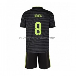 Camiseta de Fútbol Real Madrid Toni Kroos 8 Niño Tercera 2022-2023 Manga Corta