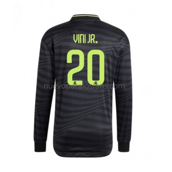 Camiseta de Fútbol Real Madrid Vinicius Junior 20 Hombre Tercera 2022-2023 Manga Larga