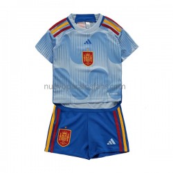 Camiseta de Fútbol España Niño Exterior Copa Mundial 2022 Manga Corta