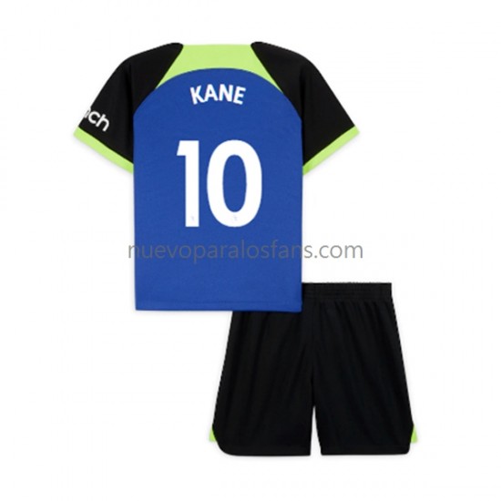 Camiseta de Fútbol Tottenham Hotspur Harry Kane 10 Niño Exterior 2022-2023 Manga Corta