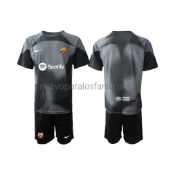 Camiseta de Fútbol FC Barcelona Portero Niño Exterior 2022-2023 Manga Corta