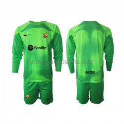 Camiseta de Fútbol FC Barcelona Portero Niño Casa 2022-2023 Manga Larga