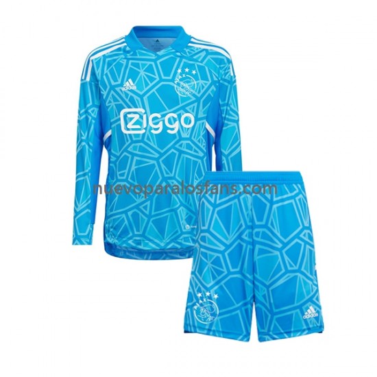 Camiseta de Fútbol AFC Ajax Portero Niño Casa 2022-2023 Manga Larga