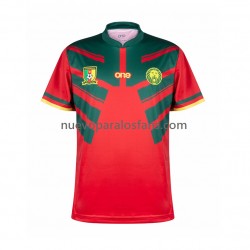Camiseta de Fútbol Camerún Hombre Tercera Copa Mundial 2022 Manga Corta