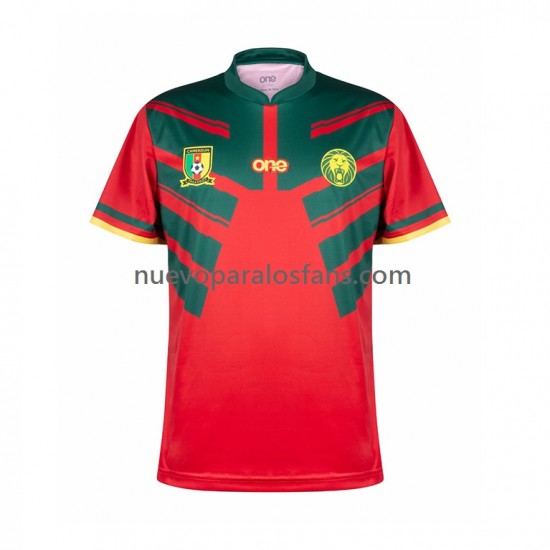 Camiseta de Fútbol Camerún Hombre Tercera Copa Mundial 2022 Manga Corta