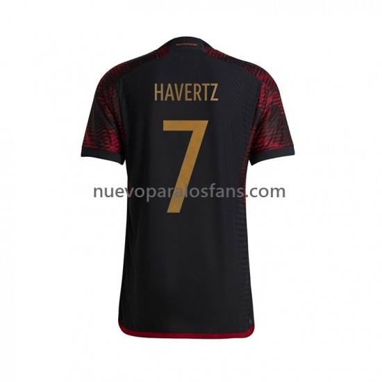 Camiseta de Fútbol Alemania Havertz 7 Hombre Exterior Copa Mundial 2022 Manga Corta