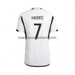 Camiseta de Fútbol Alemania Havertz 7 Hombre Casa Copa Mundial 2022 Manga Corta