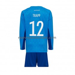 Camiseta de Fútbol Alemania TRAPP 12 Portero Niño Casa Copa Mundial 2022 Manga Larga