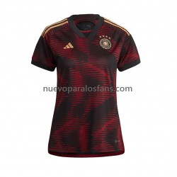Camiseta de Fútbol Alemania Mujer Exterior Copa Mundial 2022 Manga Corta