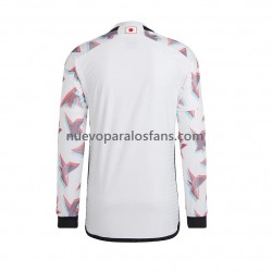 Camiseta de Fútbol Japón Hombre Exterior Copa Mundial 2022 Manga Larga