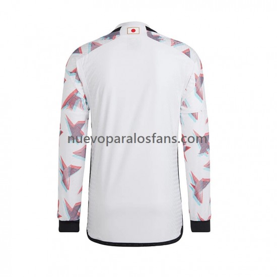 Camiseta de Fútbol Japón Hombre Exterior Copa Mundial 2022 Manga Larga