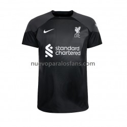 Camiseta de Fútbol Liverpool Portero Hombre Exterior 2022-2023 Manga Corta