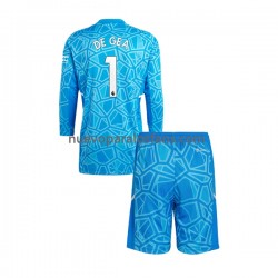 Camiseta de Fútbol Manchester United DE GEA 1 Portero Niño Casa 2022-2023 Manga Larga