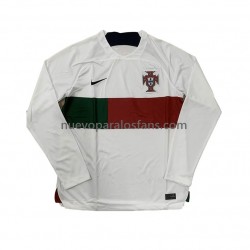 Camiseta de Fútbol Portugal Hombre Exterior Copa Mundial 2022 Manga Larga
