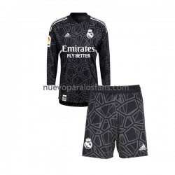 Camiseta de Fútbol Real Madrid Portero Niño Exterior 2022-2023 Manga Larga