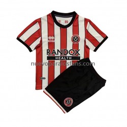 Camiseta de Fútbol Sheffield United Niño Casa 2022-2023 Manga Corta