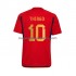 Camiseta de Fútbol España Thiago 10 Hombre Casa Copa Mundial 2022 Manga Corta