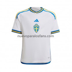 Camiseta de Fútbol Suecia Hombre Exterior 2022-2023 Manga Corta