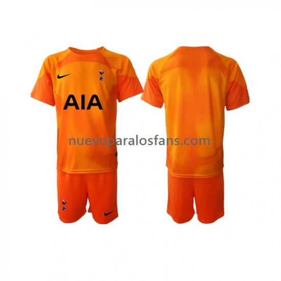 Camiseta de Fútbol Tottenham Hotspur Portero Niño Exterior 2022-2023 Manga Corta