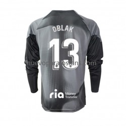 Camiseta de Fútbol Atlético Madrid Jan Oblak 13 Portero Hombre Exterior 2022-2023 Manga Larga