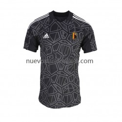 Camiseta de Fútbol Bélgica Portero Hombre Casa Copa Mundial 2022 Manga Corta