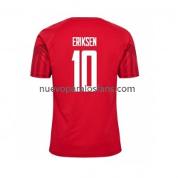 Camiseta de Fútbol Dinamarca Christian Eriksen 10 Hombre Casa Copa Mundial 2022 Manga Corta