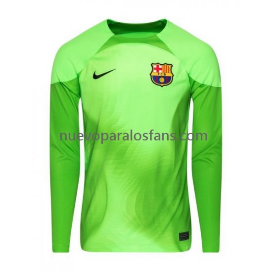 Camiseta de Fútbol FC Barcelona Portero Hombre Casa 2022-2023 Manga Larga