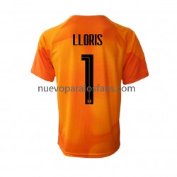 Camiseta de Fútbol Francia Hugo Lloris 1 Portero Hombre Exterior Copa Mundial 2022 Manga Corta