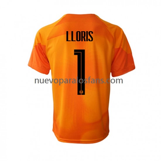 Camiseta de Fútbol Francia Hugo Lloris 1 Portero Hombre Exterior Copa Mundial 2022 Manga Corta