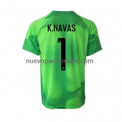 Camiseta de Fútbol Paris Saint-Germain Keylor Navas 1 Portero Hombre Casa 2022-2023 Manga Corta