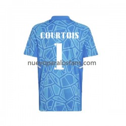 Camiseta de Fútbol Real Madrid Courtois 1 Portero Hombre Casa 2022-2023 Manga Corta