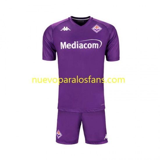 Camiseta de Fútbol ACF Fiorentina Niño Casa 2024-2025 Manga Corta
