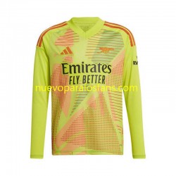 Camiseta de Fútbol Arsenal Portero Hombre Casa 2024-2025 Manga Larga