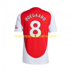 Camiseta de Fútbol Arsenal Martin Odegaard 8 Hombre Casa 2024-2025 Manga Corta