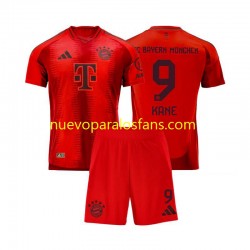 Camiseta de Fútbol Bayern de Múnich Harry Kane 9 Niño Casa 2024-2025 Manga Corta