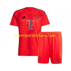 Camiseta de Fútbol Bayern de Múnich Niño Casa 2024-2025 Manga Corta
