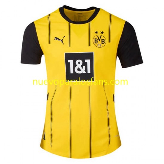 Camiseta de Fútbol Borussia Dortmund Hombre Casa 2024-2025 Manga Corta