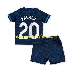 Camiseta de Fútbol Chelsea Cole Palmer 20 Niño Exterior 2023-2024 Manga Corta