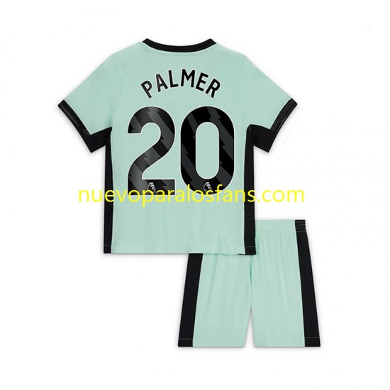 Camiseta de Fútbol Chelsea Cole Palmer 20 Niño Tercera 2023-2024 Manga Corta