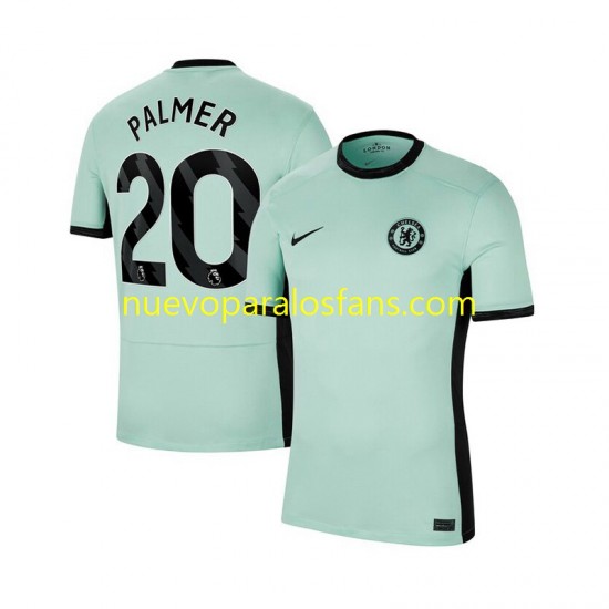 Camiseta de Fútbol Chelsea Cole Palmer 20 Hombre Tercera 2023-2024 Manga Corta