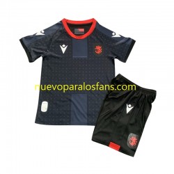 Camiseta de Fútbol Georgia Niño Exterior 2024 Manga Corta