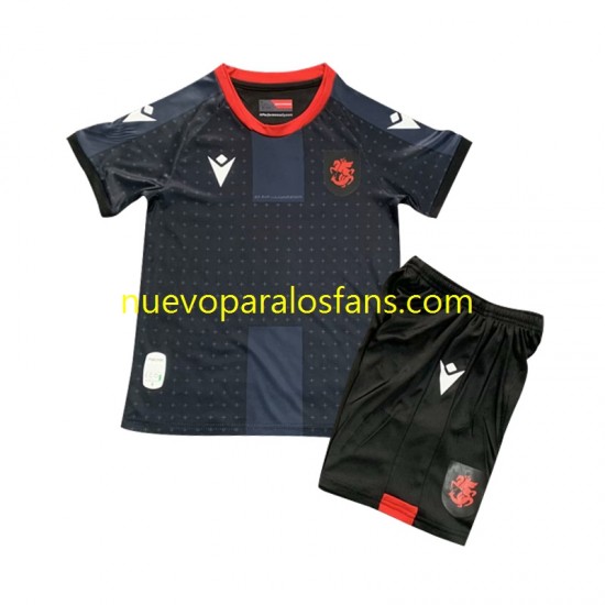 Camiseta de Fútbol Georgia Niño Exterior 2024 Manga Corta